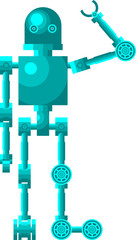 A robot greets (simple robot design)