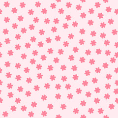 Flower background. Seamless vector pattern