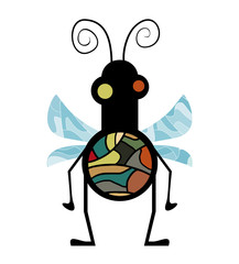 Imaginative fly illustration