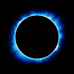 Naklejka premium Solar eclipse background