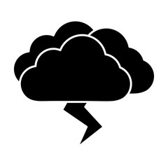 cloud and thunder icon