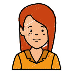 beautiful businesswoman avatar character vector illustration design