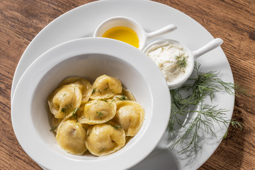 ロシアの餃子　ペリメニ　Russian food pelmeni