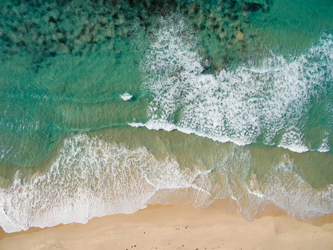 Aerial coastline Image Of Australian Beach