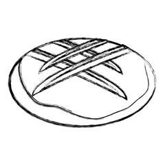 delicious bread isolated icon vector illustration design
