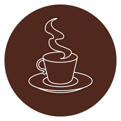 coffee cup hot icon vector illustration design