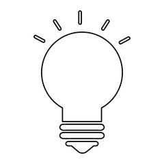 bulb light isolated icon vector illustration design