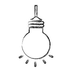 bulb light hanging isolated icon vector illustration design