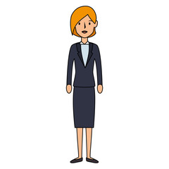 beautiful businesswoman avatar character vector illustration design