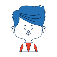 character man male portrait happy people vector illustration