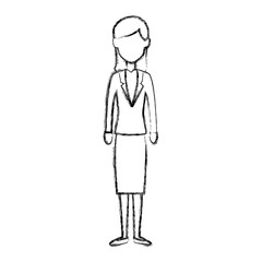 beautiful businesswoman avatar character vector illustration design