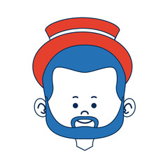 cartoon man face avatar character male cute