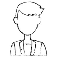 elegant businessman avatar character vector illustration design
