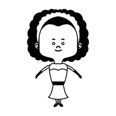 Obraz premium adorable woman bride lovely marriage character vector illustration