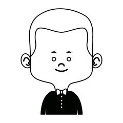 character man male portrait happy people vector illustration