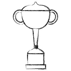 trophy cup isolated icon vector illustration design