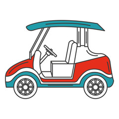 golf cart isolated icon vector illustration design