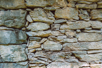 detail shot of stone wall in old village,Anhui,China.