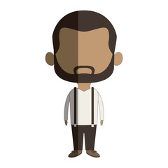 young happy groom man wear suit married vector illustration