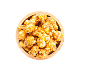 Corn coated with chocolate