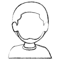 young man avatar character vector illustration design