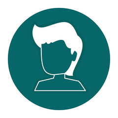 young man shirtless avatar character vector illustration design