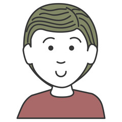 young man avatar character vector illustration design