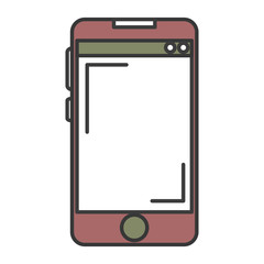 smartphone device isolated icon vector illustration design