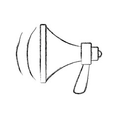 speaker megaphone loud advertising marketing vector illustration