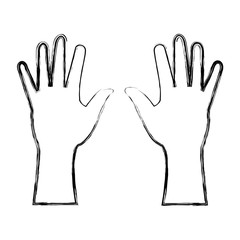 hands human isolated icon n vector illustration design