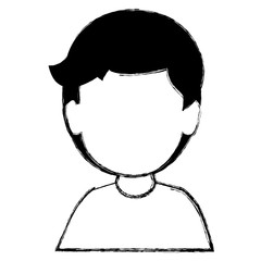 young man avatar character vector illustration design