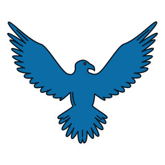 eagle american symbol icon vector illustration design