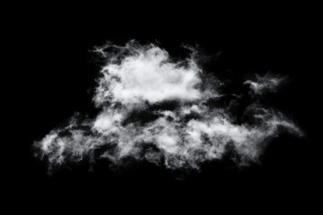 clouds on black background