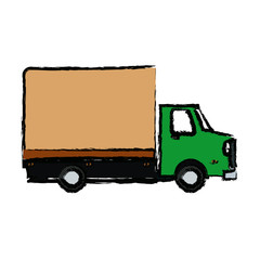 delivery truck transport cargo business vector illustration