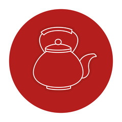 japanese teapot isolated icon vector illustration design