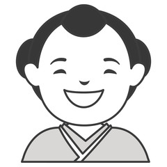 man japanese avatar character vector illustration design