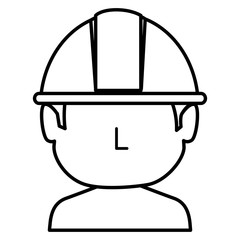 builder shirtless avatar character icon vector illustration design