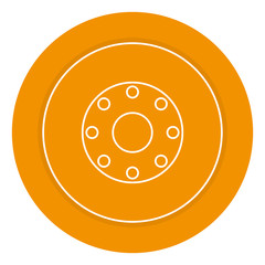 tire car isolated icon vector illustration design