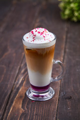 coffee with syrup