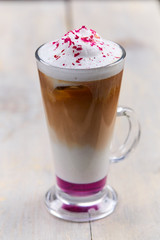 coffee with syrup