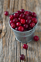 cherries on wooden surface