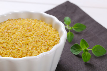dry wheat bulgur