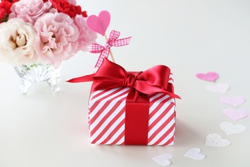 トルコキキョウとカーネーションのアレンジメント　プレゼント
タイトル変更 