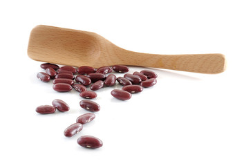 red beans isolated on white background