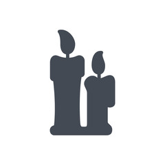 Halloween holiday silhouette icon wick halloween