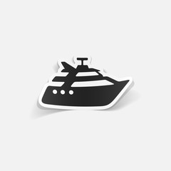 realistic design element: yacht