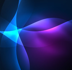 Illuminated neon waves