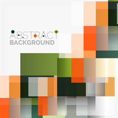 Abstract blocks template design background, simple geometric shapes on white, straight lines and rectangles