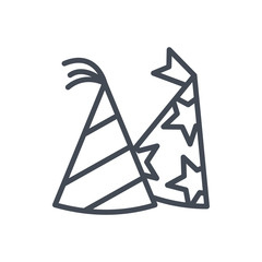 Party celebration line icon hat
