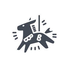 Party celebration silhouette icon pinata